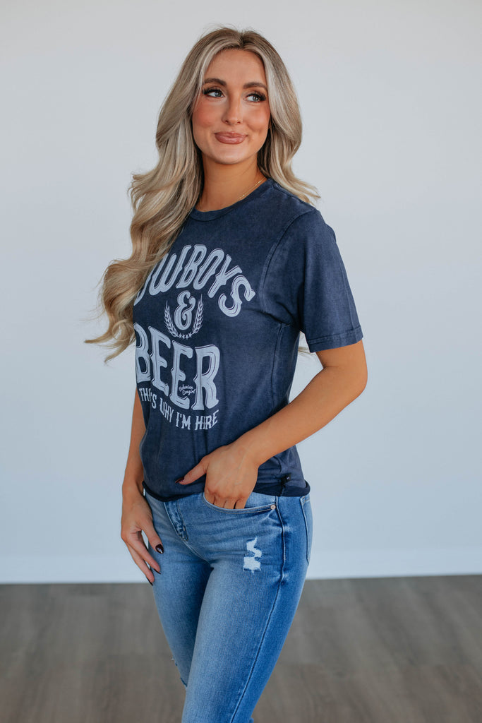 Cowboys & Beer Graphic Tee