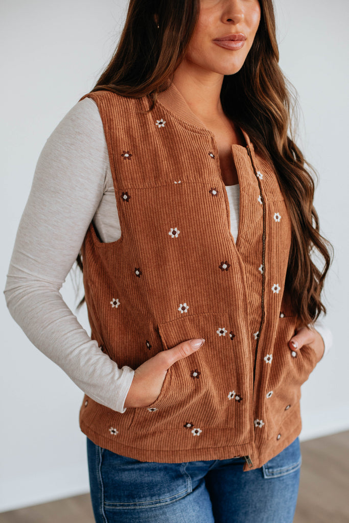 Daisy Corduroy Vest