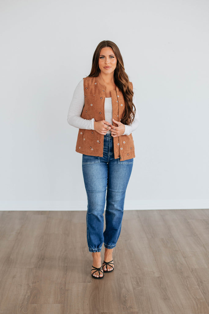 Daisy Corduroy Vest