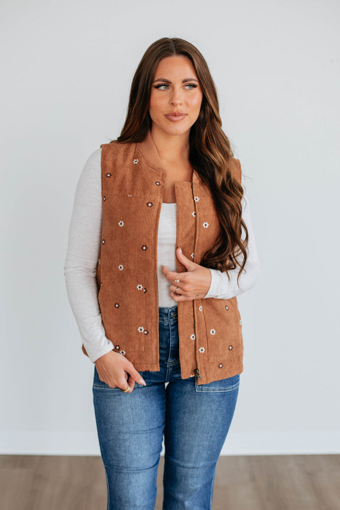 Daisy Corduroy Vest