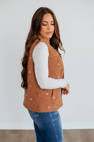 Daisy Corduroy Vest