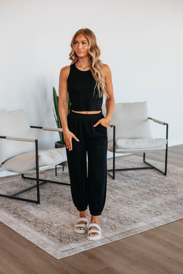 Dax Two-Piece Lounge Set - Black