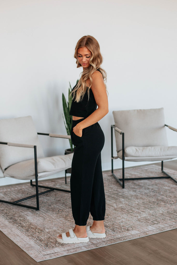 Dax Two-Piece Lounge Set - Black