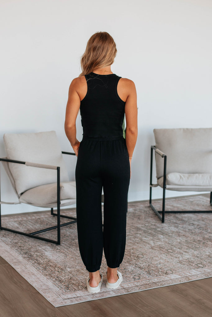 Dax Two-Piece Lounge Set - Black