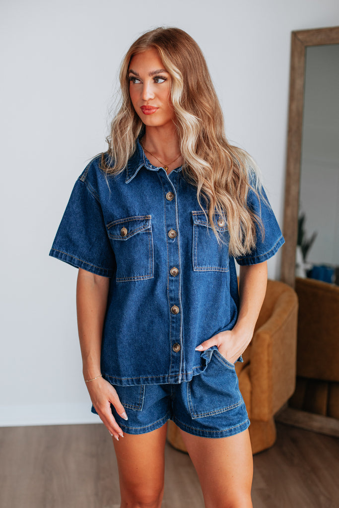 Kiena Denim Top