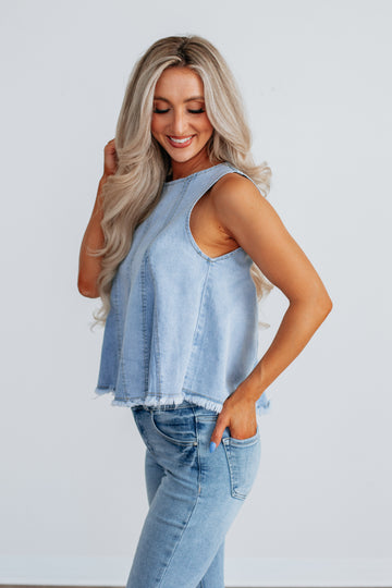 Wynona Denim Top