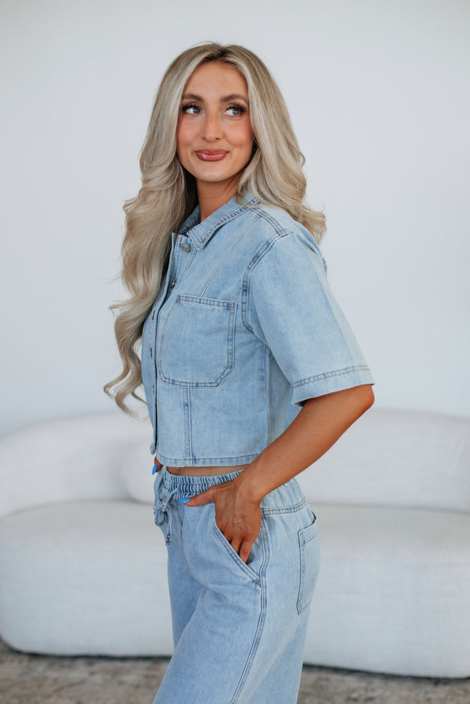 McKenna Mica Denim Top