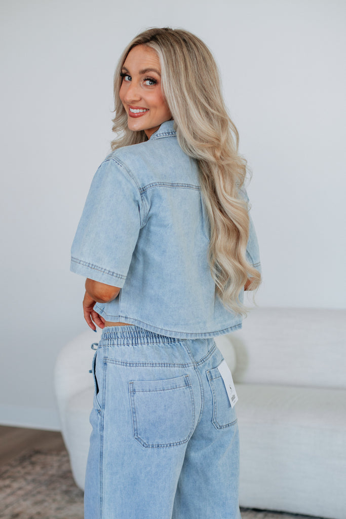 McKenna Mica Denim Top