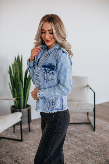 Hugo Mica Denim Jacket - Light Wash