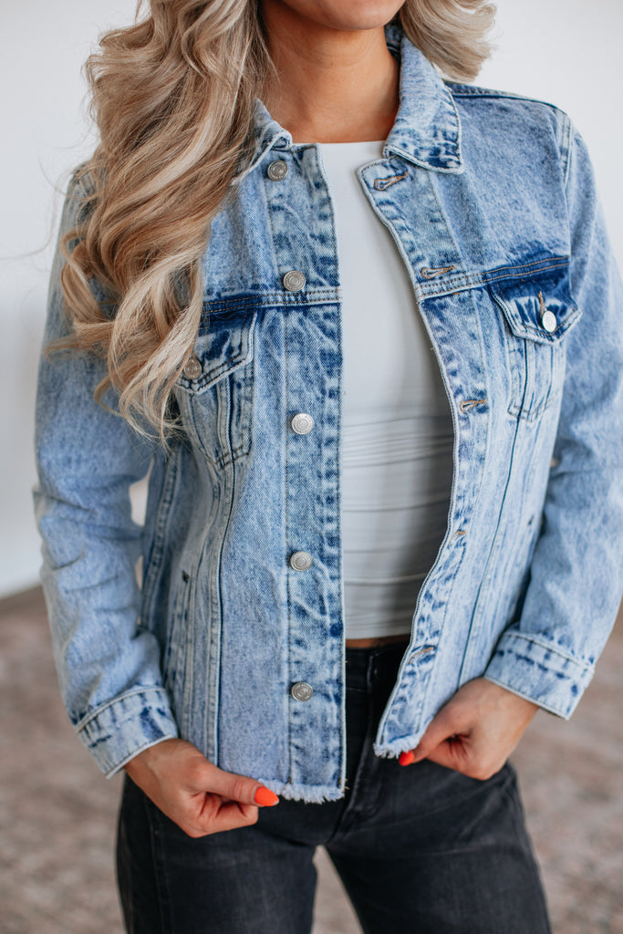 Hugo Mica Denim Jacket - Light Wash