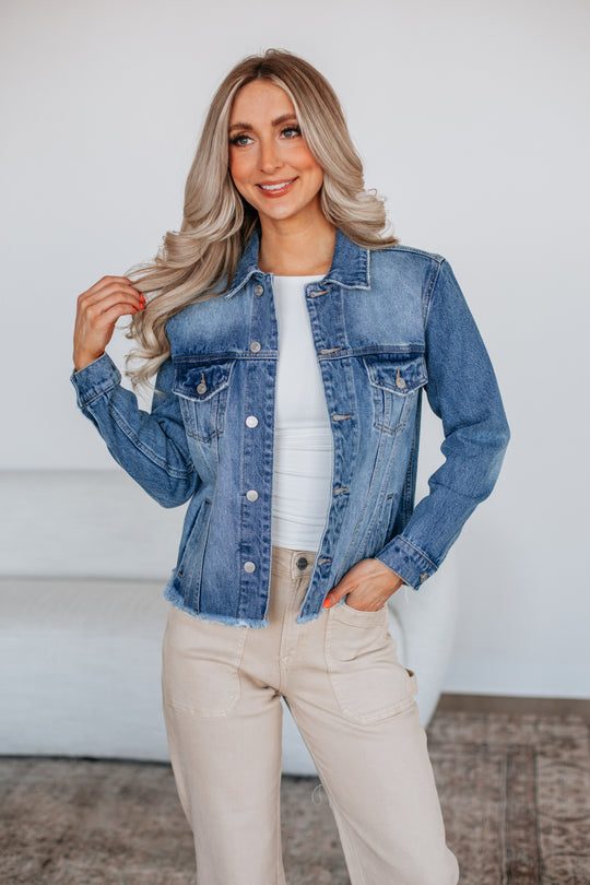Hugo Mica Denim Jacket - Medium Wash
