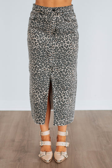 Desirae Leopard Skirt