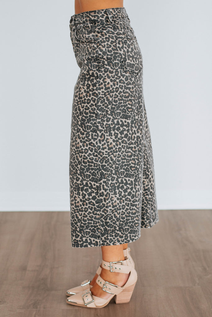 Desirae Leopard Skirt
