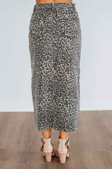 Desirae Leopard Skirt