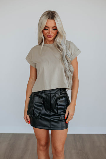 Devan Leather Skirt