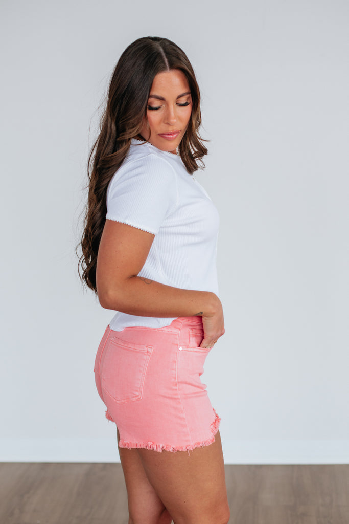 Charisse Ribbed Top - Ivory