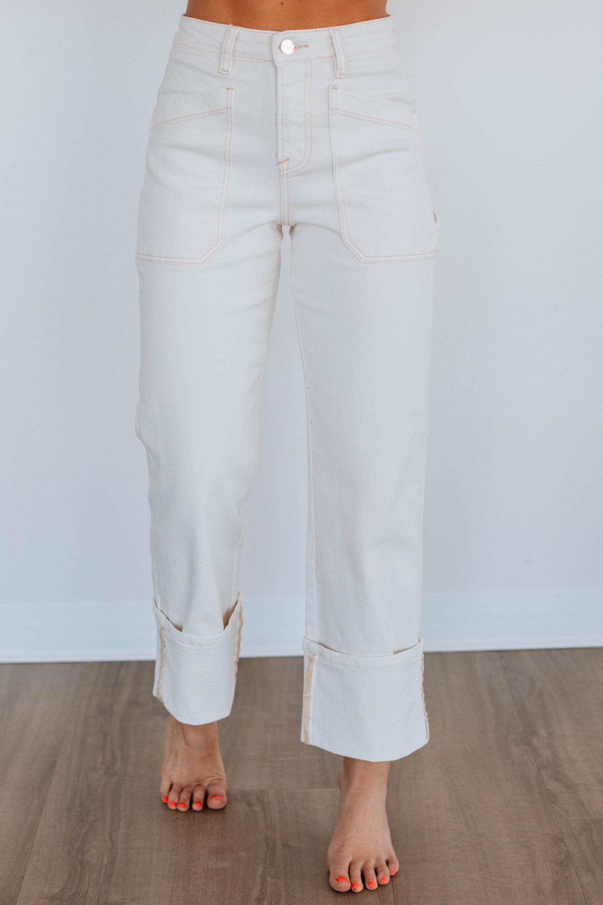 Erin Risen Jeans - Cream