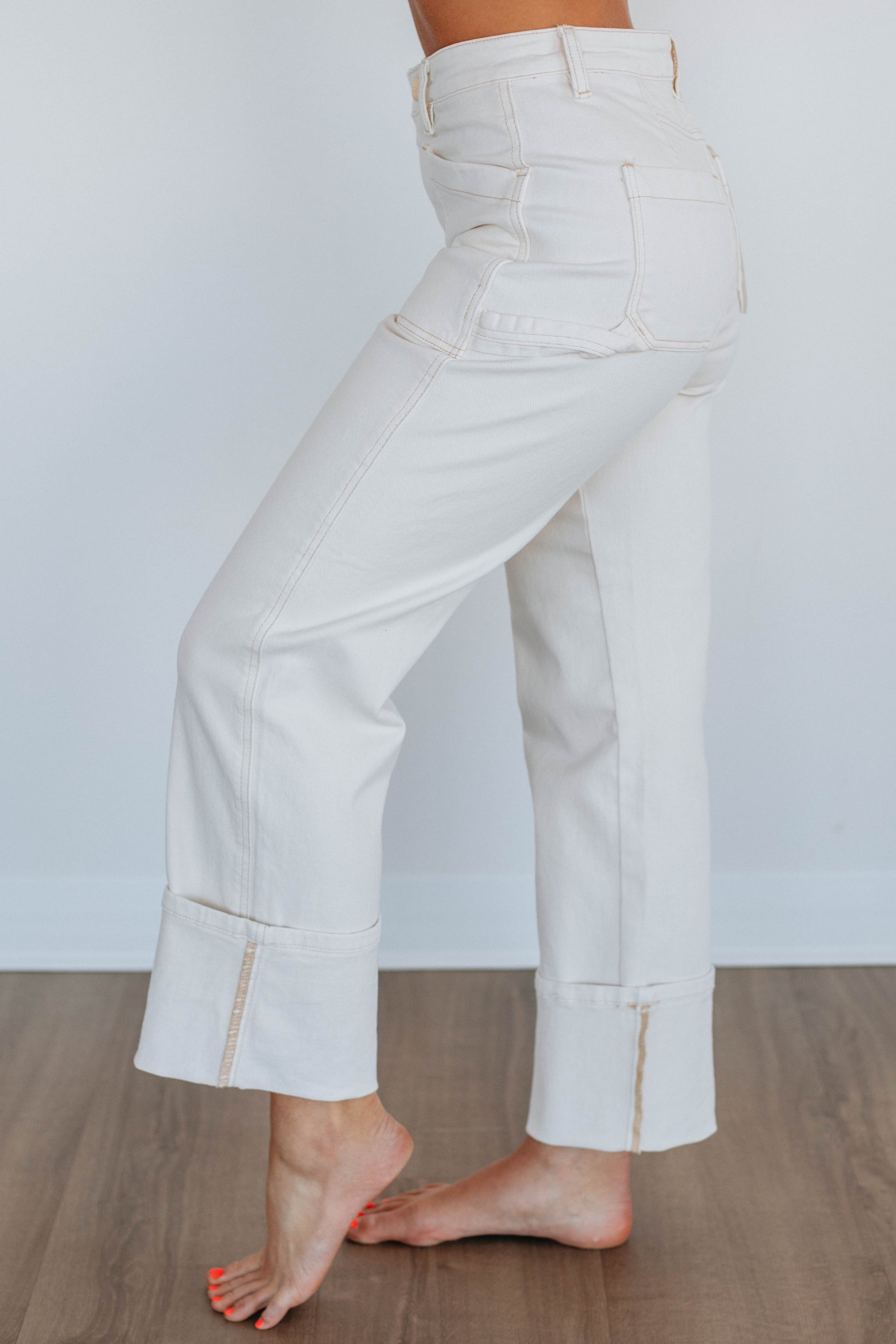 Erin Risen Jeans - Cream