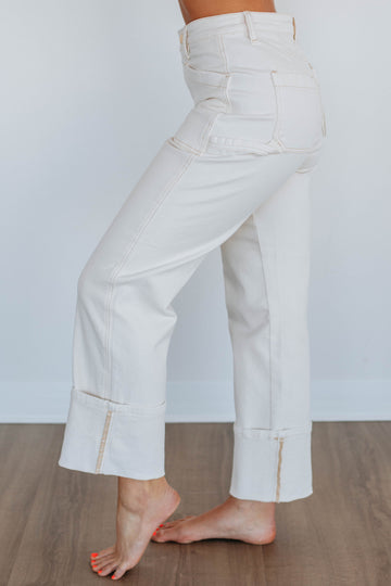 Erin Risen Jeans - Cream