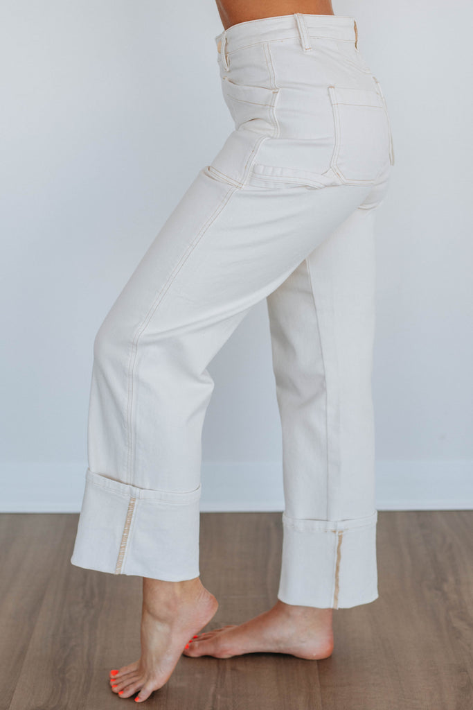 Erin Risen Jeans - Cream