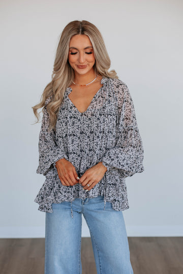 Evalynne Floral Blouse