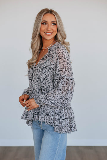 Evalynne Floral Blouse
