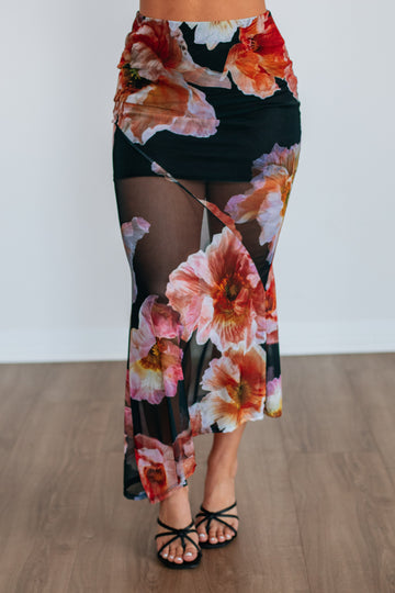Camellia Floral Skirt