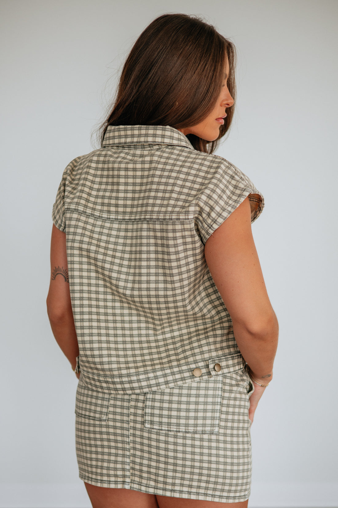 Karlyn Checkered Skirt