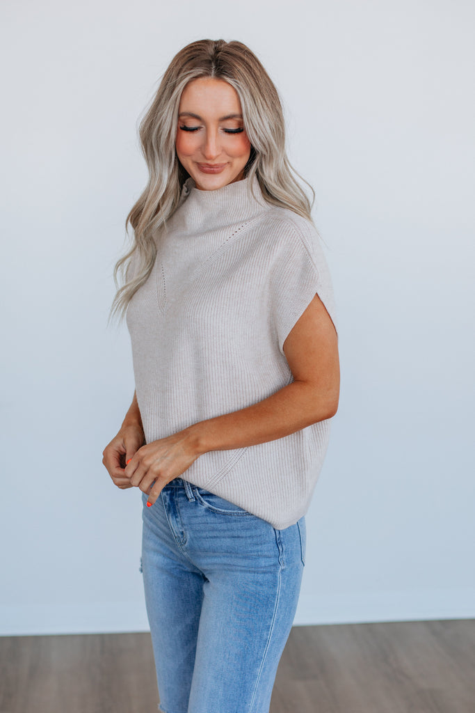 Harley Sweater Top - Beige