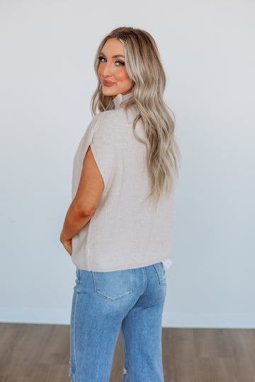 Harley Sweater Top - Beige