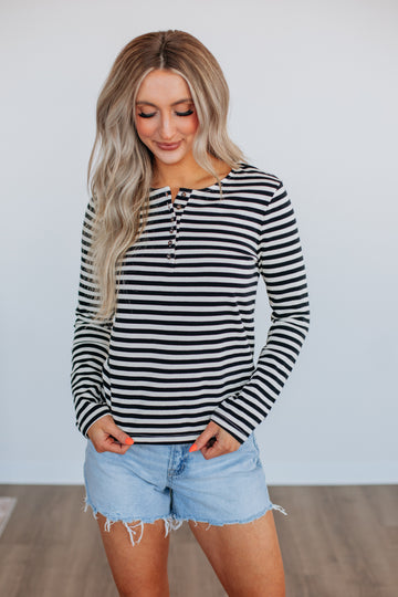 Greta Striped Top