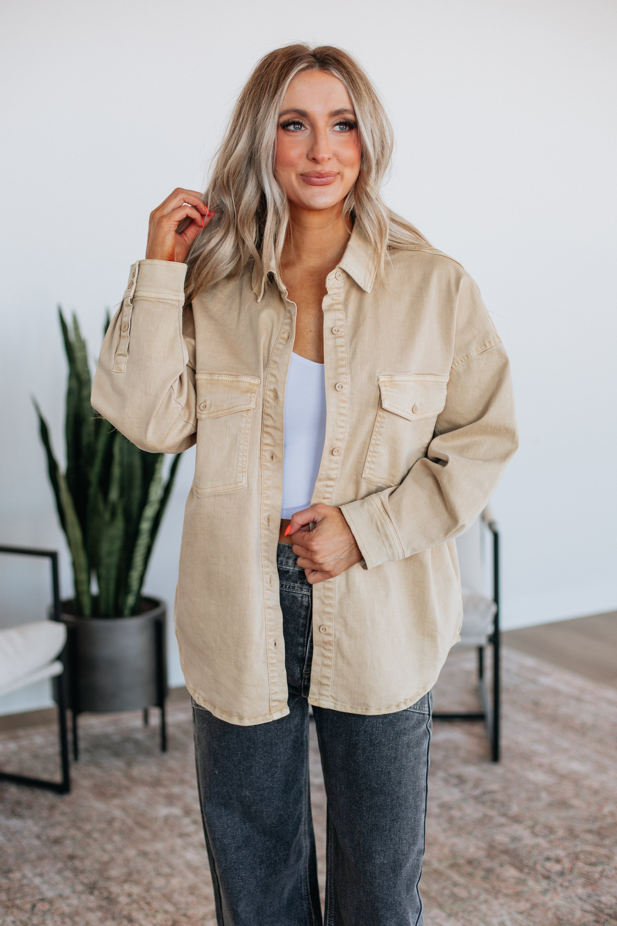 Shelton Risen Denim Shacket