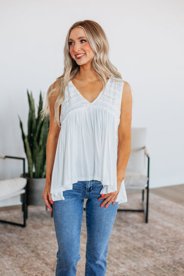 Dovile Babydoll Tank - Ivory