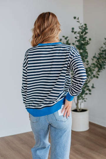 Devann Striped Crewneck