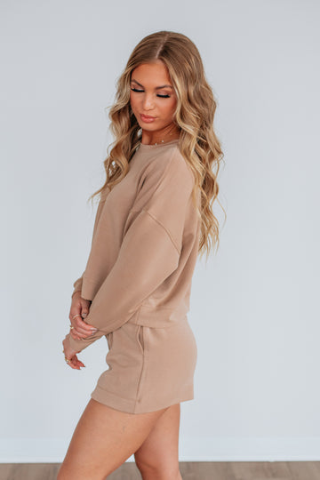 Luxley Lounge Sweatshirt - Tan
