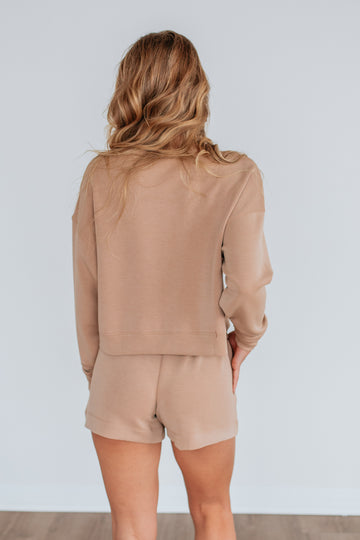 Luxley Lounge Sweatshirt - Tan