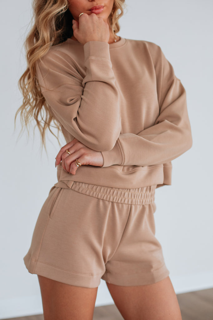 Luxley Lounge Sweatshirt - Tan
