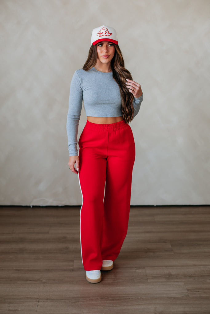 Mazure Ribbed Top - Heather Grey