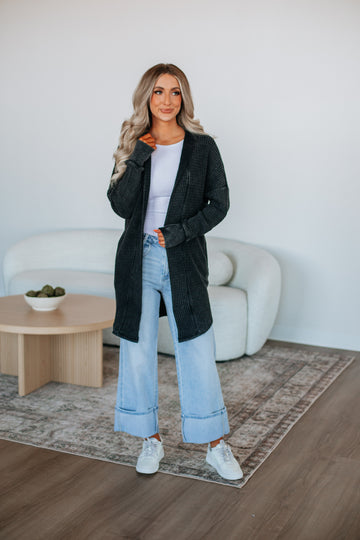 Jed Knit Cardigan - Vintage Black
