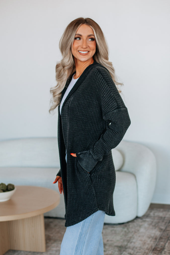 Jed Knit Cardigan - Vintage Black
