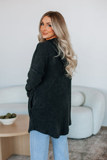 Jed Knit Cardigan - Vintage Black