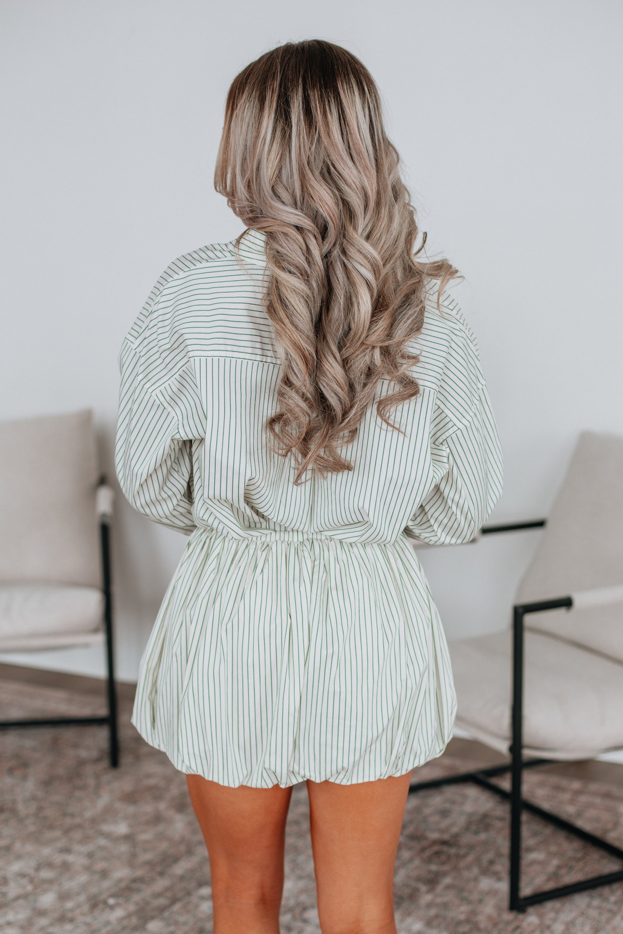 Aella Striped Button Down