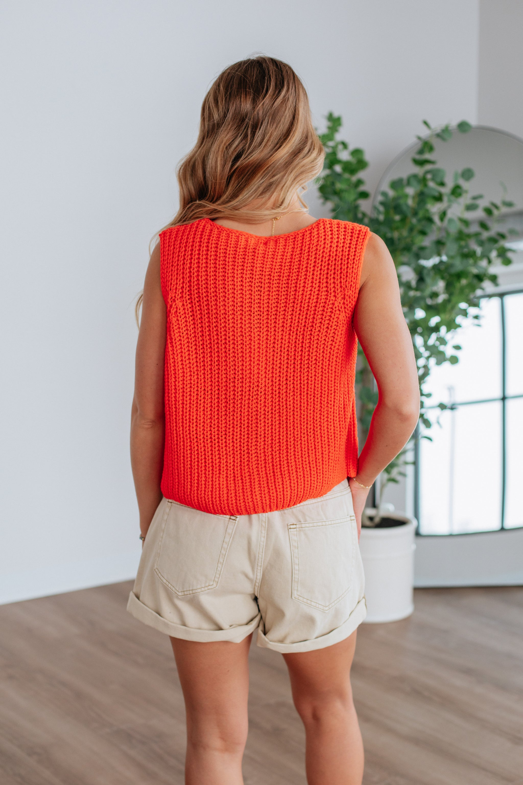 Kasie Knit Top - Papaya