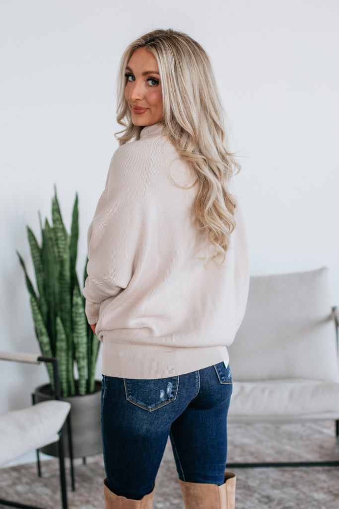 Gretchen Dolman Sweater - Natural