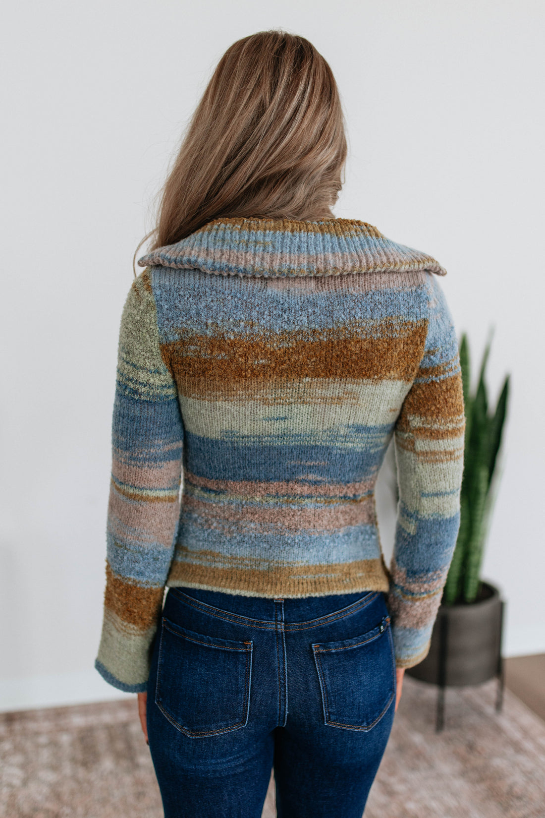 Sunny Knit Sweater - Dusty Blue Mix