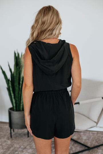 In No Rush Romper - Black