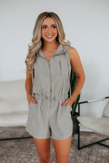 In No Rush Romper - Mushroom