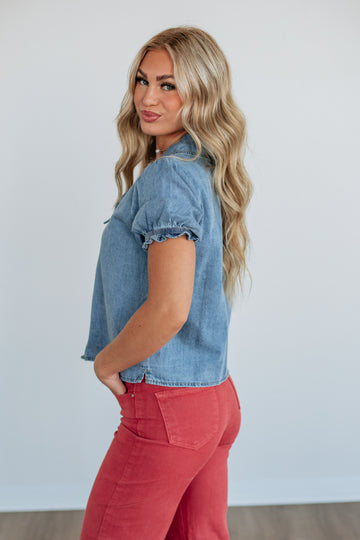 Hallea Denim Top