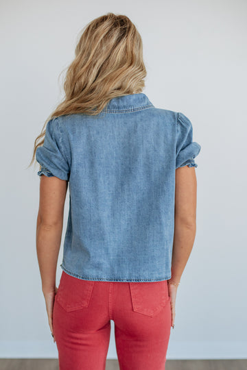 Hallea Denim Top