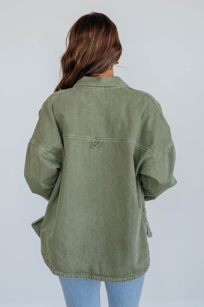 Lovelynn Shacket - Olive